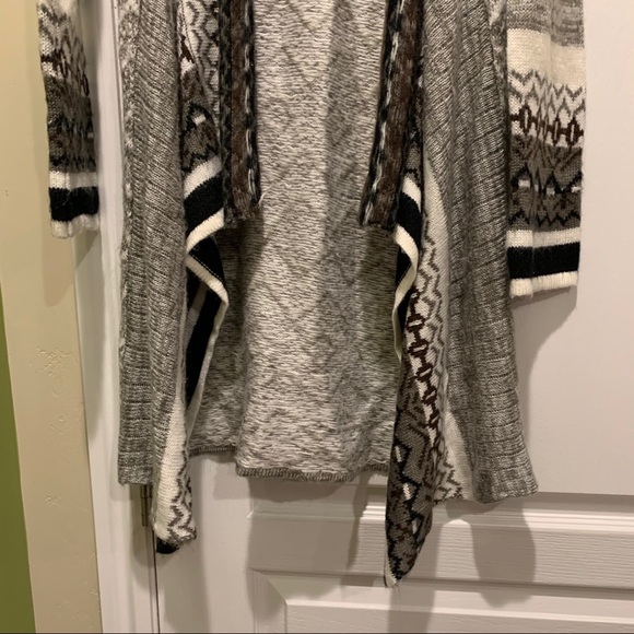 Vintage Concept Warm Fair Isle Fuzzy Knit Duster - Picture 3 of 9